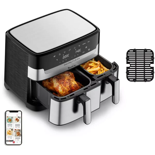 Freidora sin aceite MOULINEX Easy Fry y Grill Dual XXL 8,3L EZ905D20 - Imagen de 2