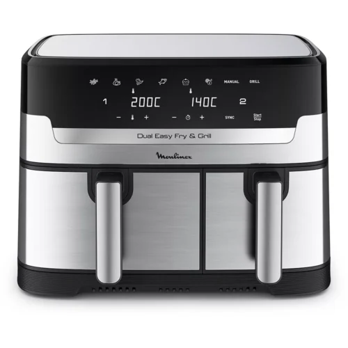 Freidora sin aceite MOULINEX Easy Fry y Grill Dual XXL 8,3L EZ905D20