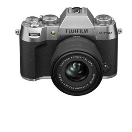 Kit de cámara sin espejo Fujifilm X-T50 Silver + XC15-45mm